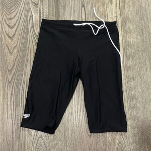 Speedo Mens PowerFLEX Eco Solid Jammer's Training Shorts Drawstring Black Size S